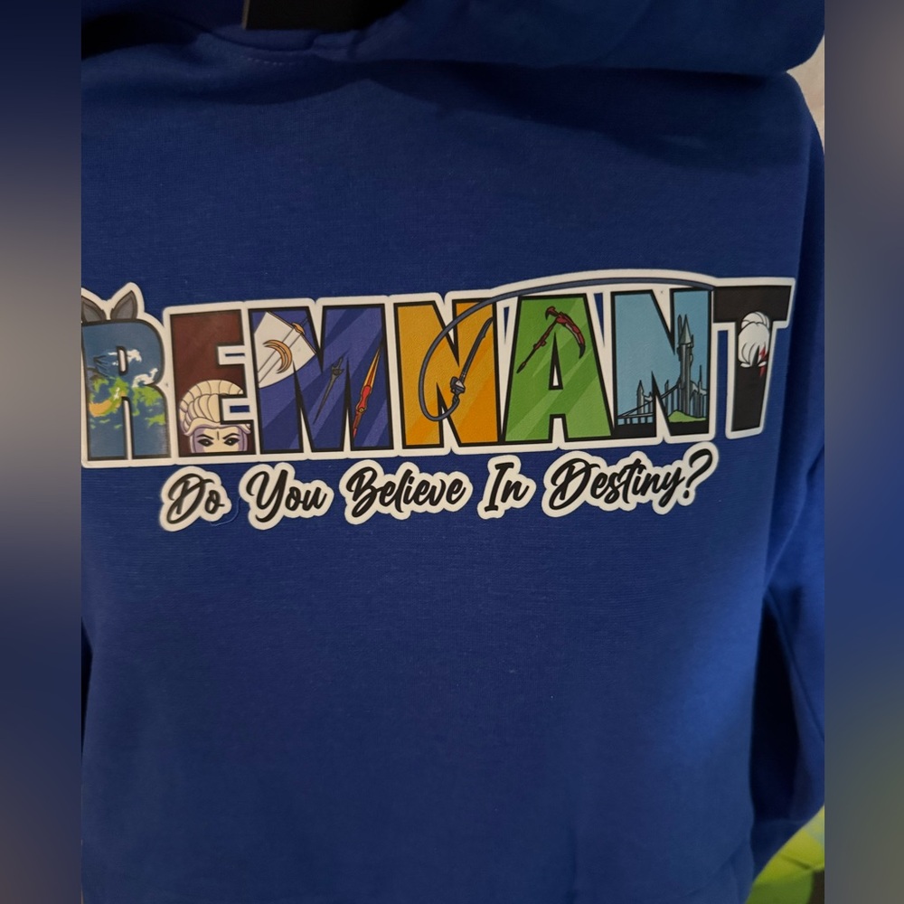 Small Remnant RWBY Blue Hoodie and Sticker!